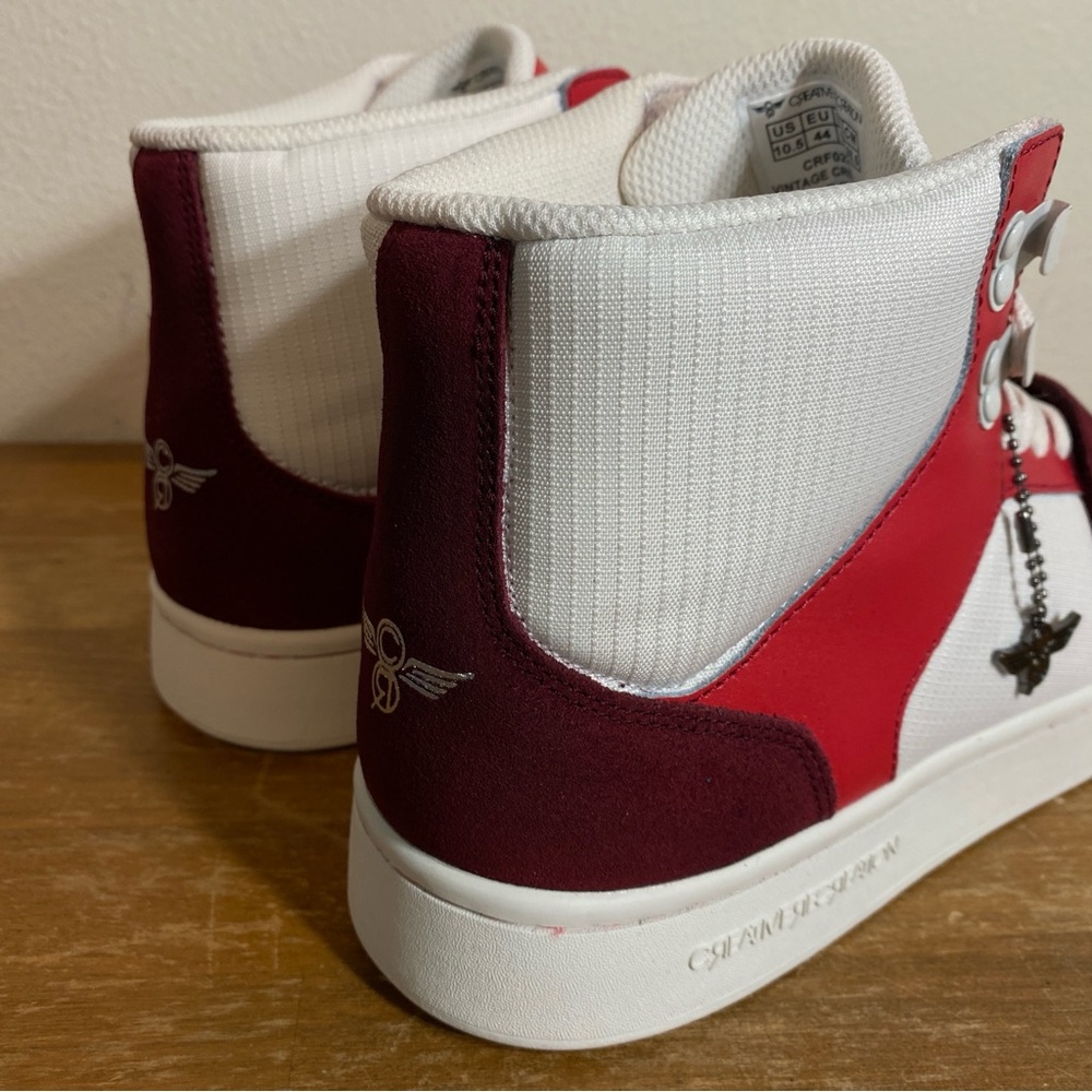 Creative Recreation Cesario High Top Sneaker Burgundy Suede Red - Size 10 - Picture 6 of 15